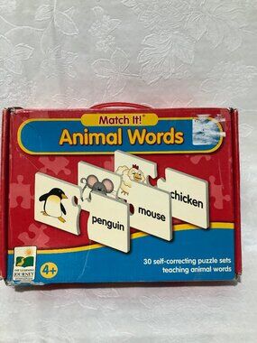 The Learning Journey Match It! "Animal Words" Self-Correcting Puzzle